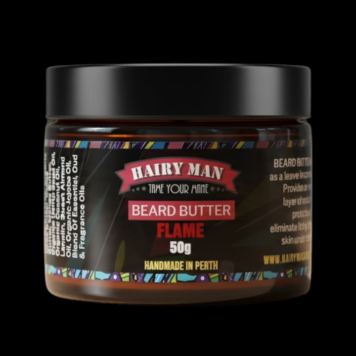 Hairy Man Care Australian-made natural beard butter for beard growth, hydration and styling – premium organic beard care product