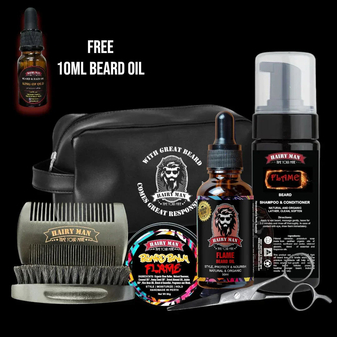 Beard Starter Kit For Itchy Skin And Dry Beards - Australian Made Natural Beard Care