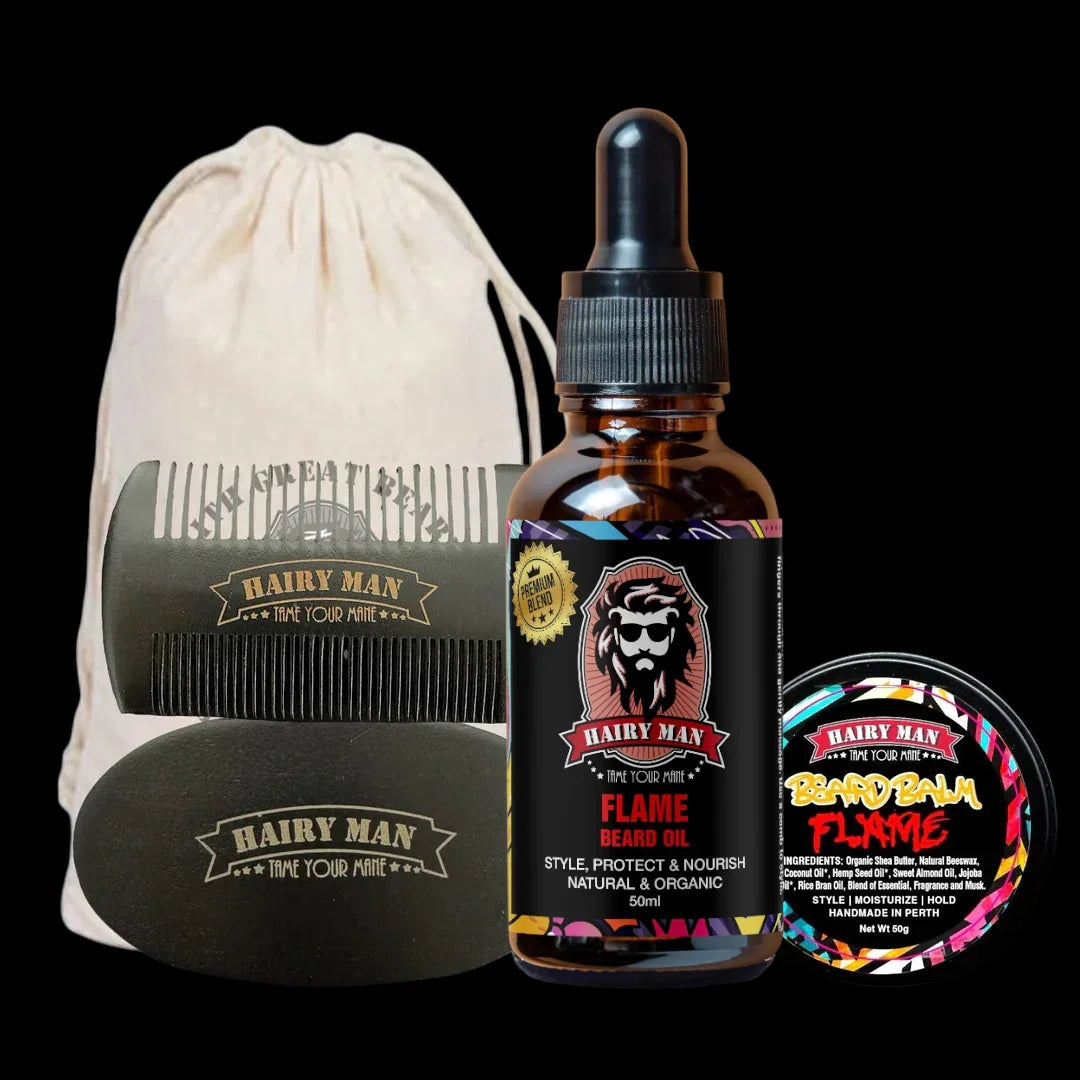 Best beard oil in Australia for dry and itchy beards - mini beard kit bundle