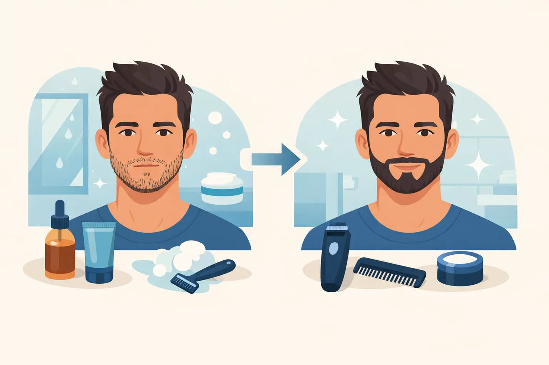 Short Beard Routine Before After: Real Results