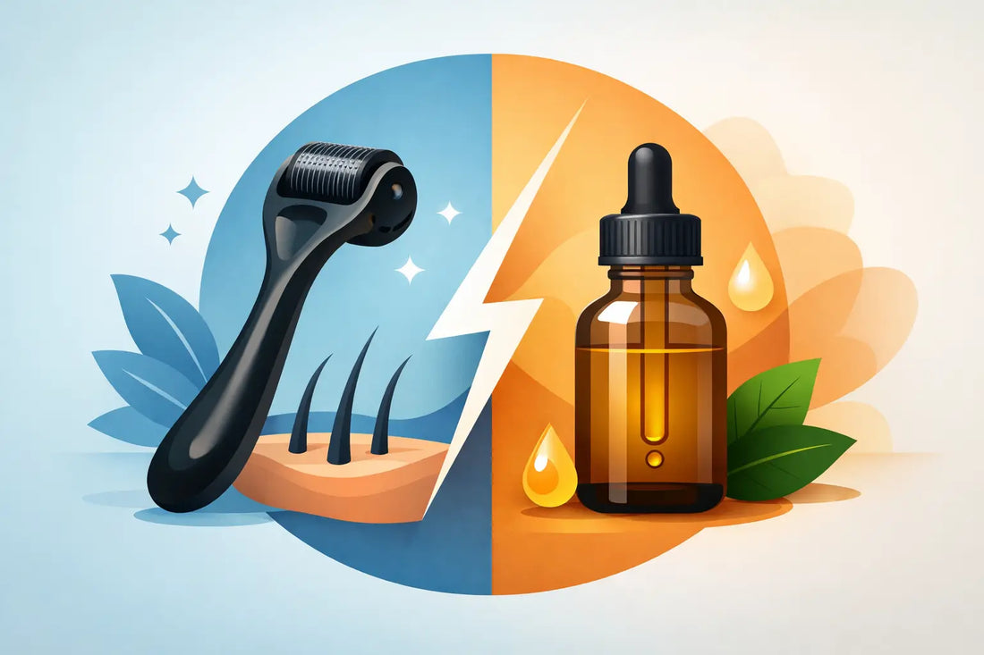 Beard Roller vs Oil for Better Beard Growth