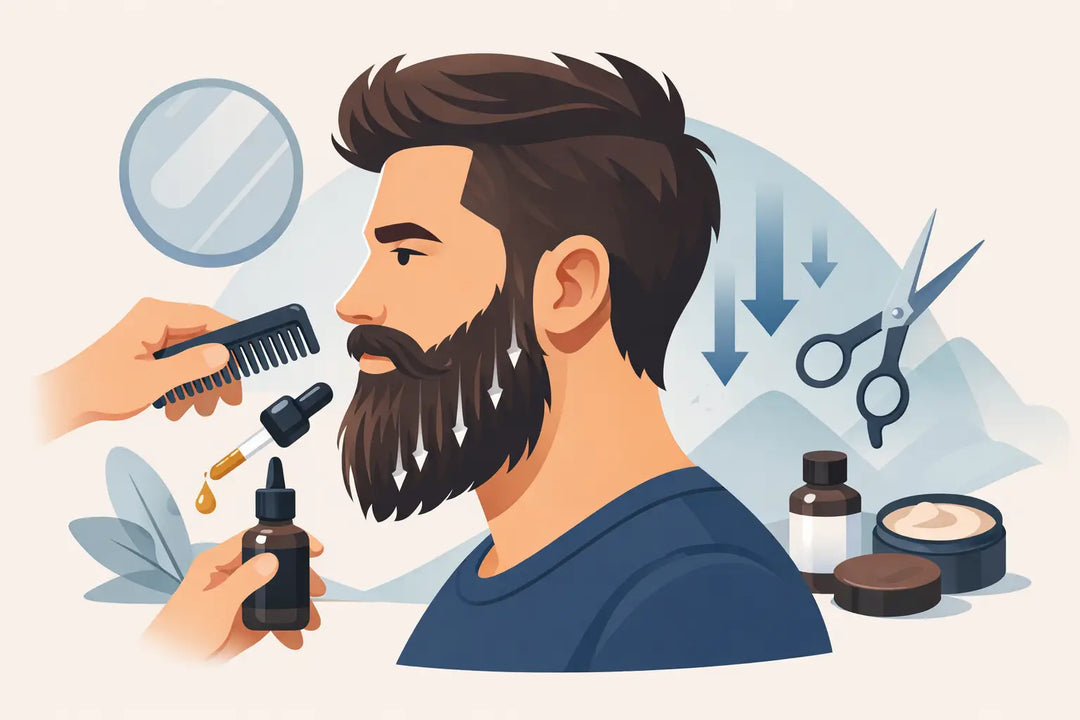 How to Train Beard to Grow Downward