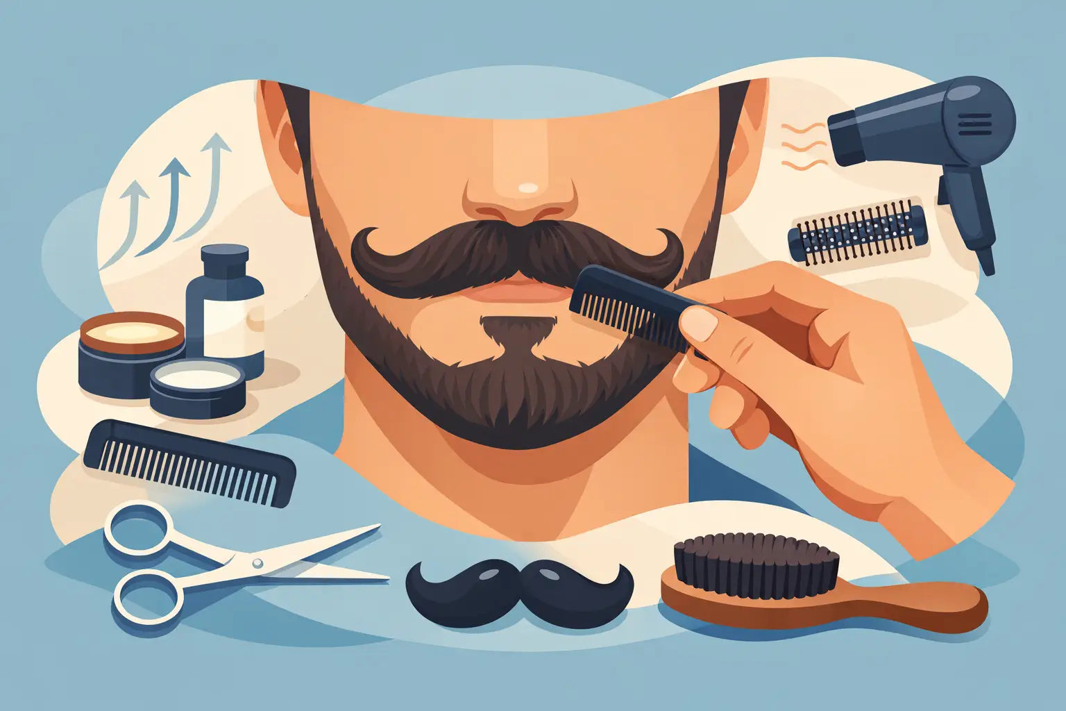 How to Train Moustache Hairs Properly