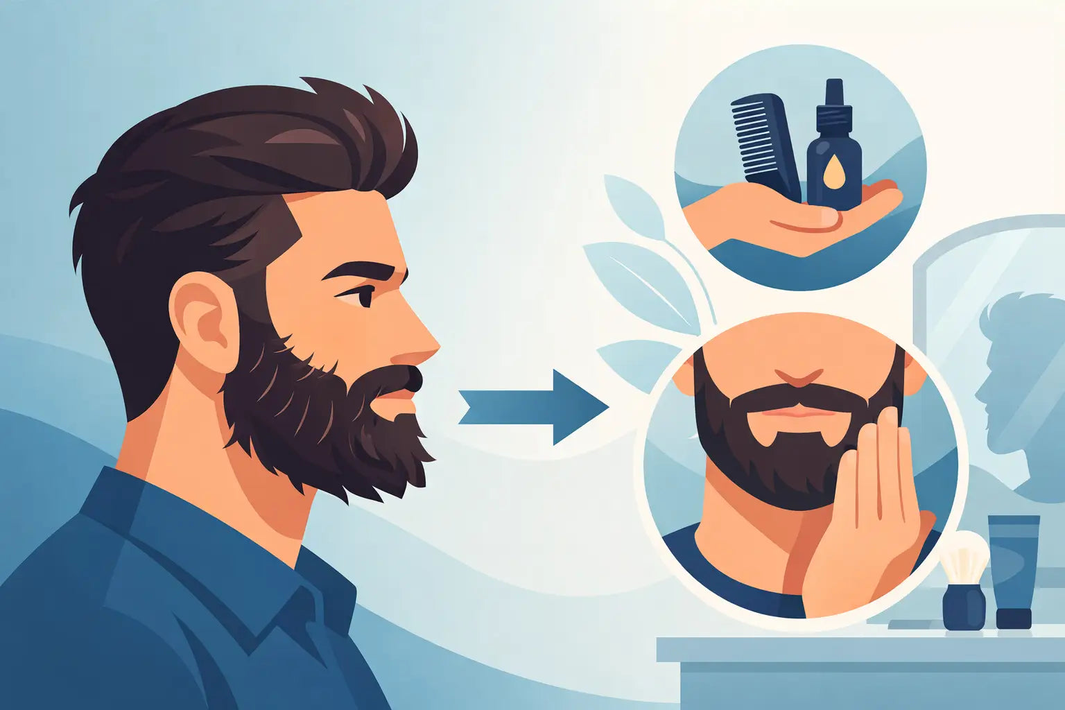 How to Stop Beard Hairs Sticking Out