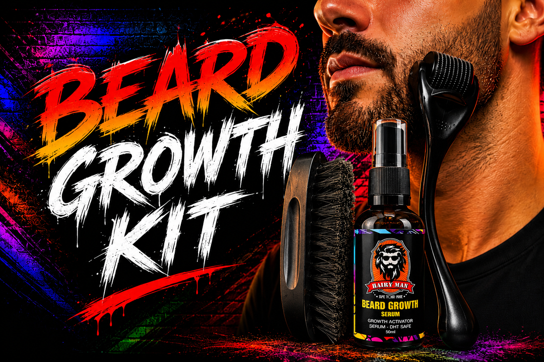 Beard Growth Kit Collection | Australian Made Beard Growth Products by Hairy Man Care