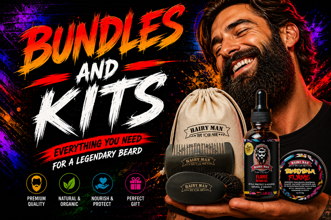 Beard Care Bundles and Kits Collection | Premium Beard Grooming Sets by Hairy Man Care
