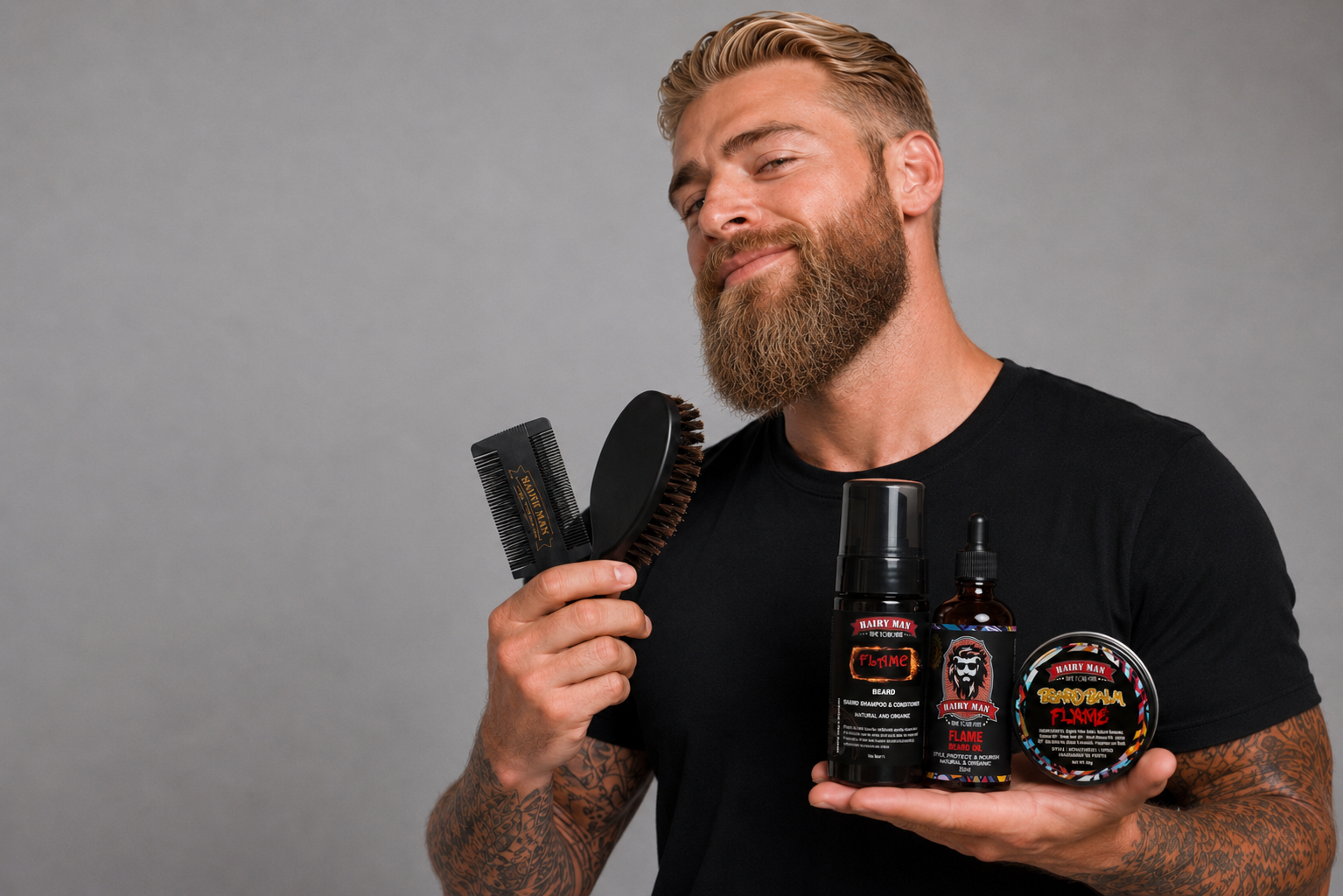 Men’s grooming bundles and beard care kits featuring beard oil, balm, combs and brushes for complete beard care.