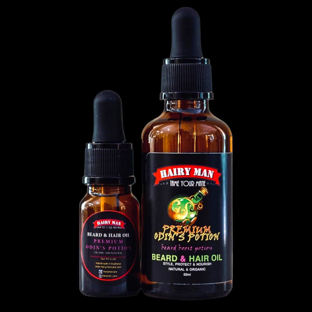 10ML Beard Oil And 50ML Beard Oil Pack - Hairy Man Care