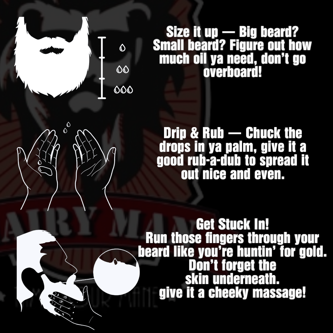 How to use - beard oil 