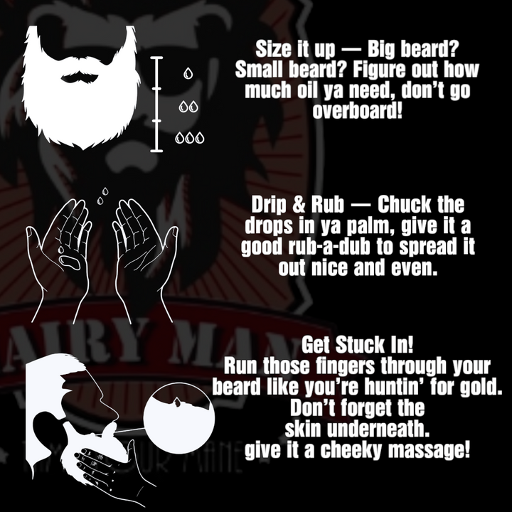 How to use - beard oil 