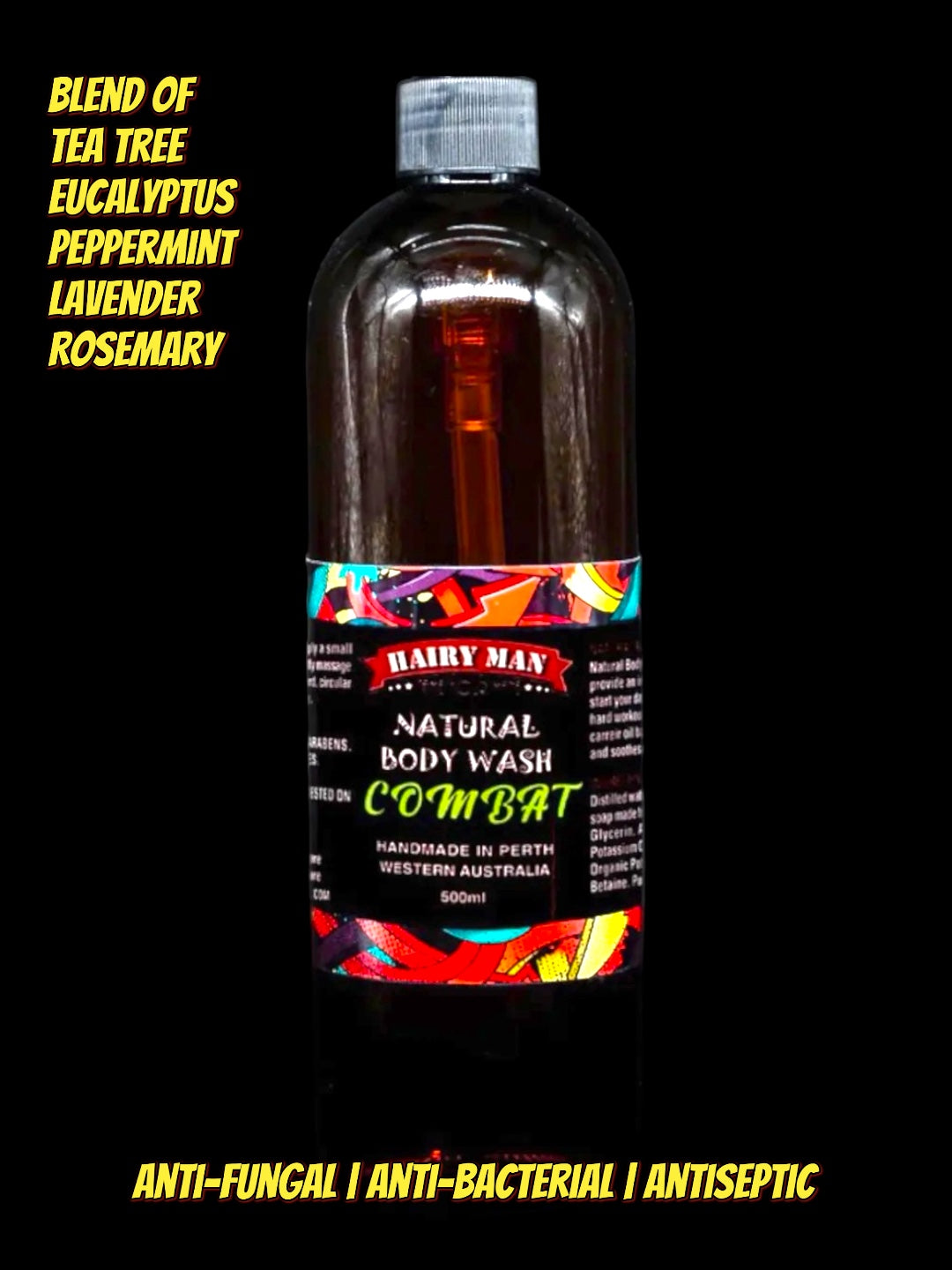 Combat Antifungal Body Wash Skincare Australia Hairy Man Care