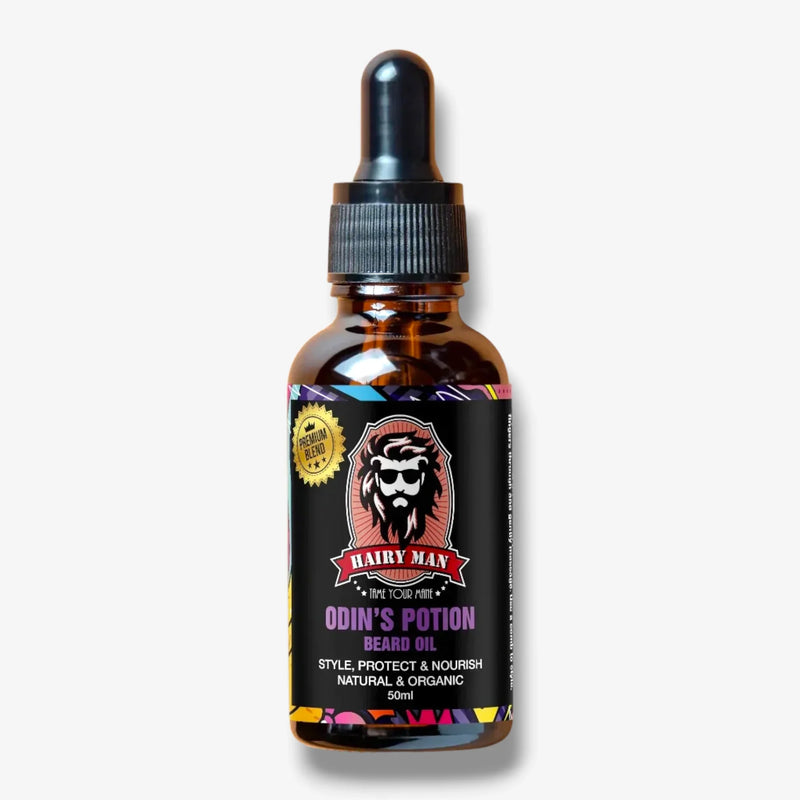 Odin's Potion Beard Oil for styling, protecting, and nourishing with natural organic ingredients