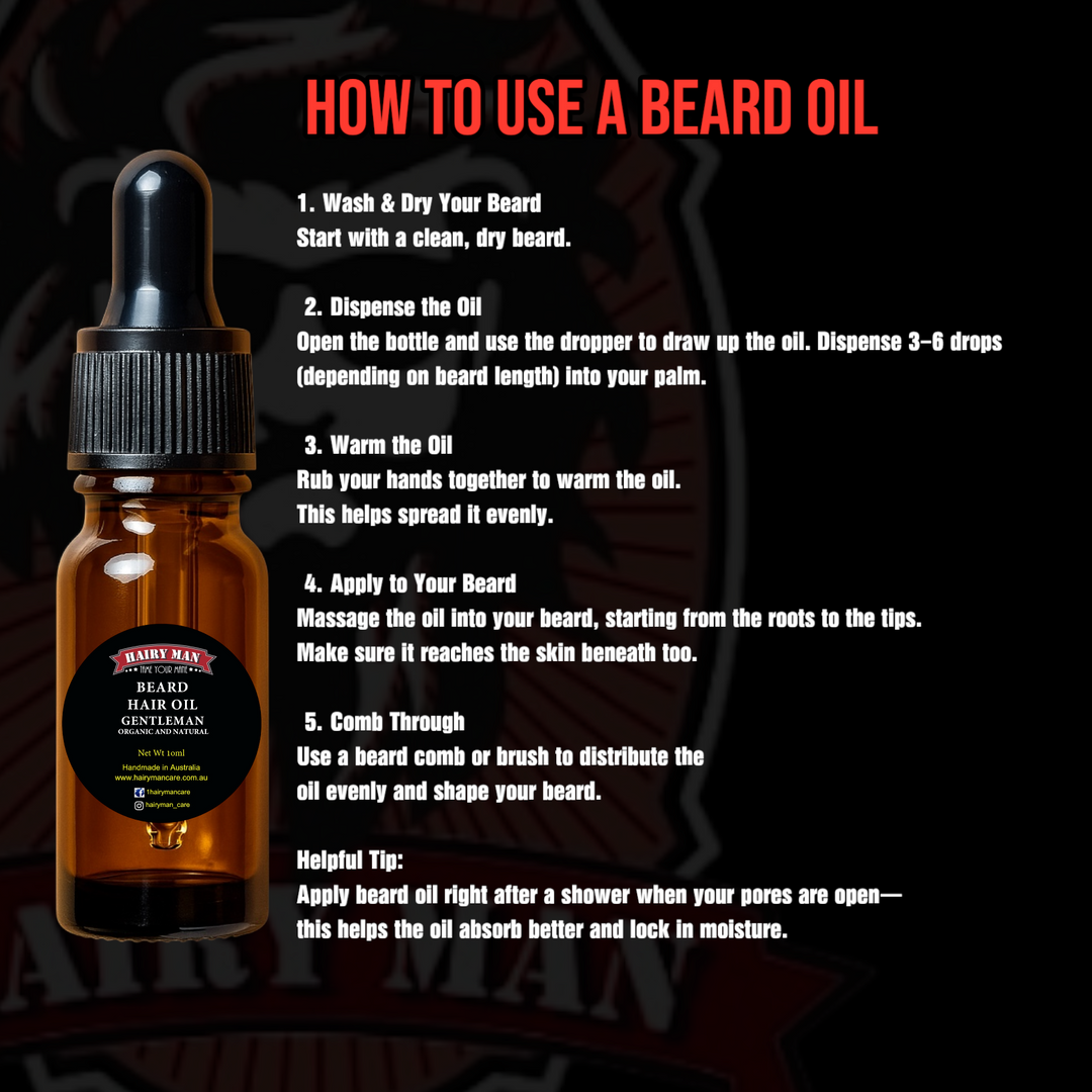 How to use beard oil - Hairy Man Care