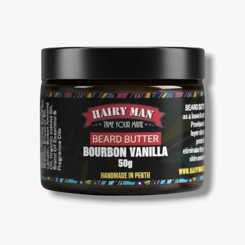Bourbon Vanilla Beard Butter, 50g, handmade in Perth for grooming and softening beards