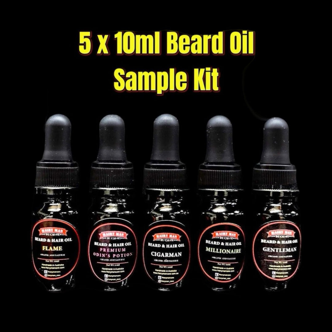 5 x Mini Beard Oil Pack - Hairy Man Care