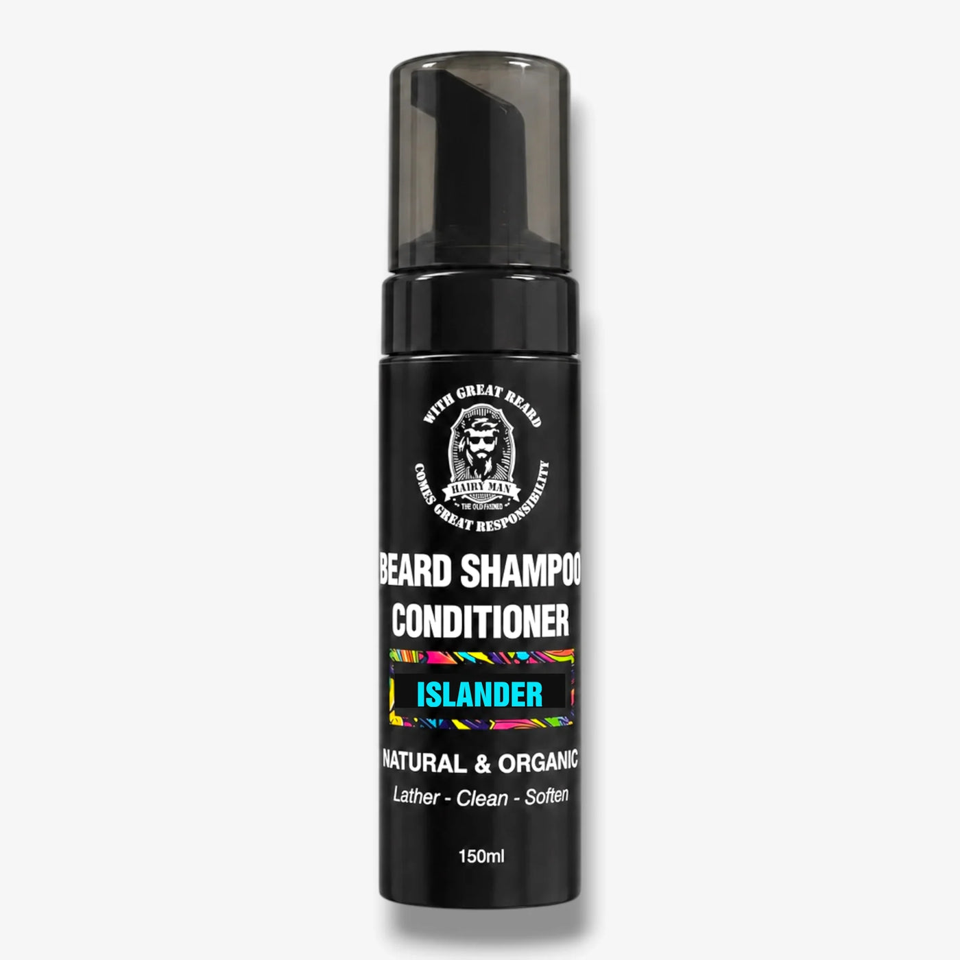 Islander Beard Shampoo & Conditioner - Natural Organic Formula for Clean, Soft Beard Care