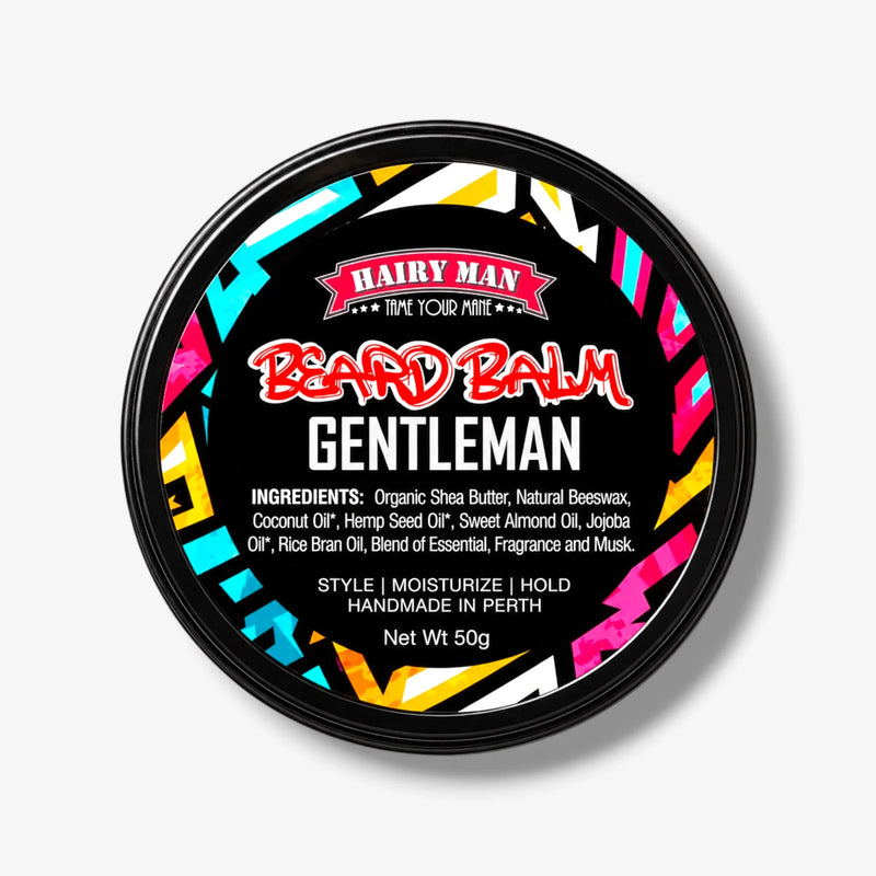 Gentleman Beard Balm with natural ingredients, handmade in Perth for styling and moisturizing