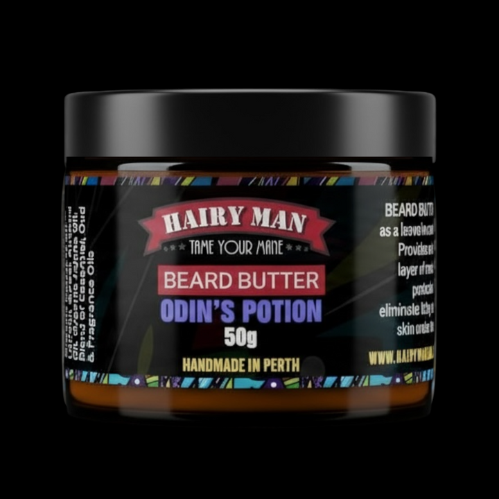 Hairy Man Care Australian-made natural beard butter for beard growth, hydration and styling – premium organic beard care product