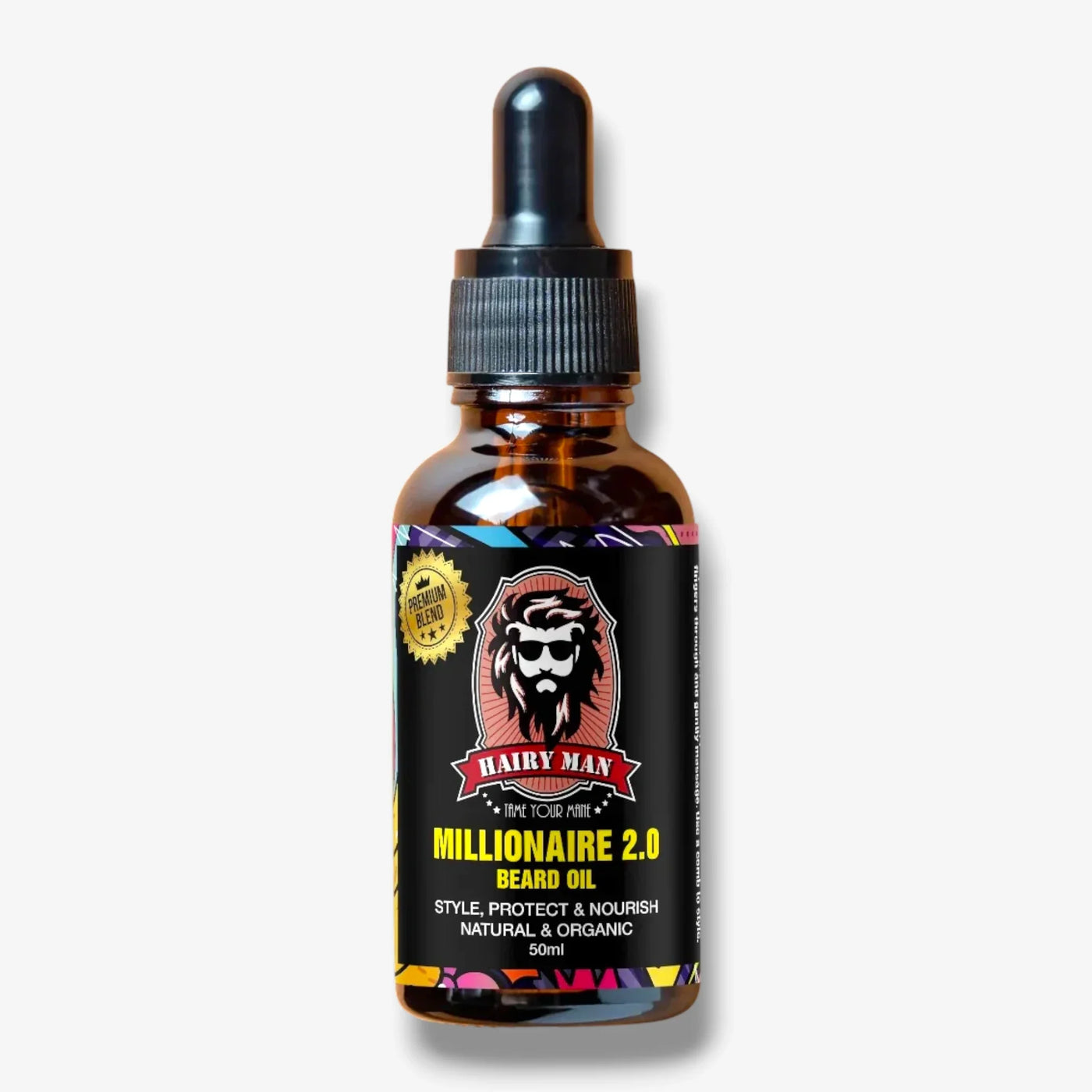 Millionaire 2.0 Beard Oil for styling, protecting, and nourishing with natural organic ingredients