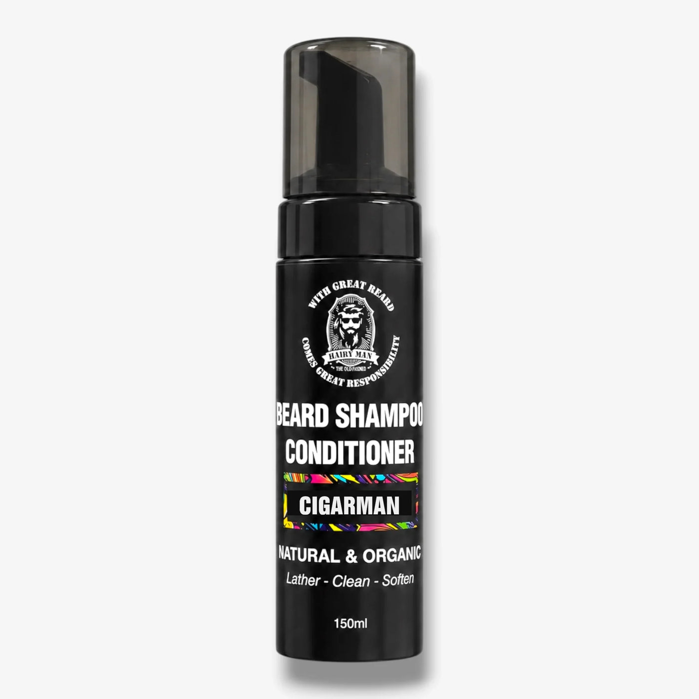 Cigarman beard shampoo & conditioner - natural organic formula for clean, soft beard care
