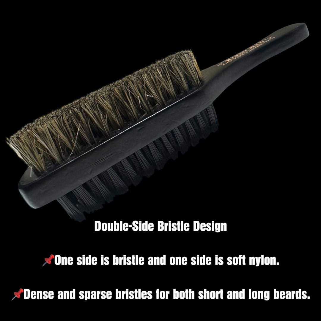 Double Sided Wooden Beard Brush