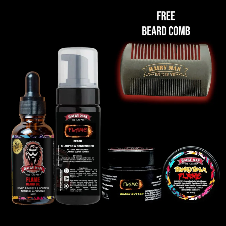 Best beard oil in Australia for dry and itchy beards - beard care kit bundle