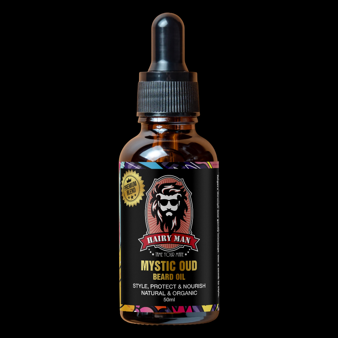 Hairy Man Care Mystic Oud Beard Oil 50ml – Sweet Spicy Oud Blend