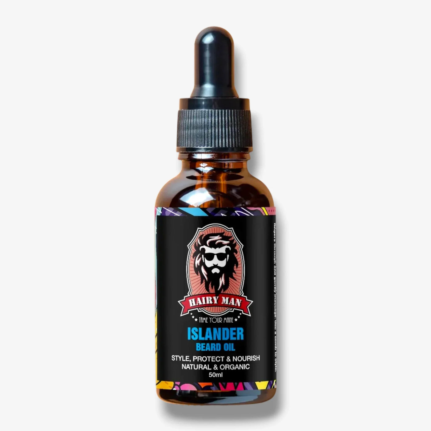 Islander Beard Oil for styling, protecting, and nourishing with natural organic ingredients, 50ml