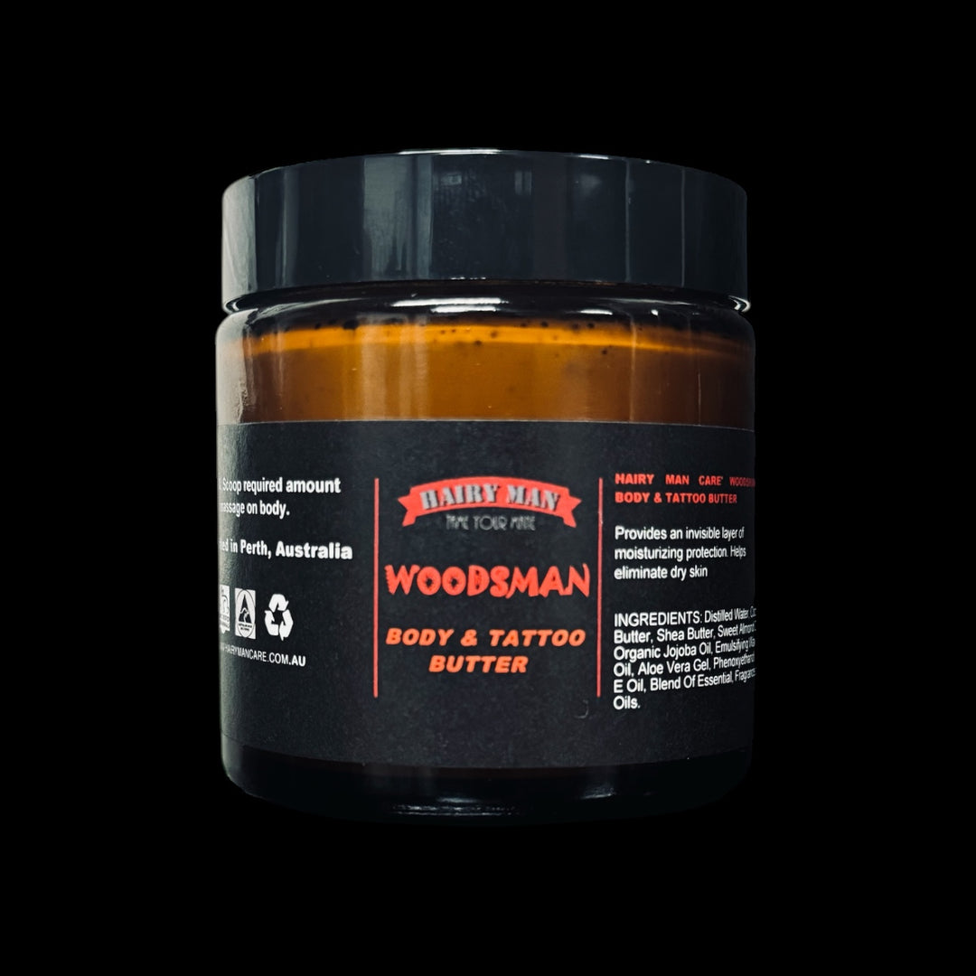 Moisturizing Body & Tattoo Butter 100G - Woodsman - Hairy Man Care