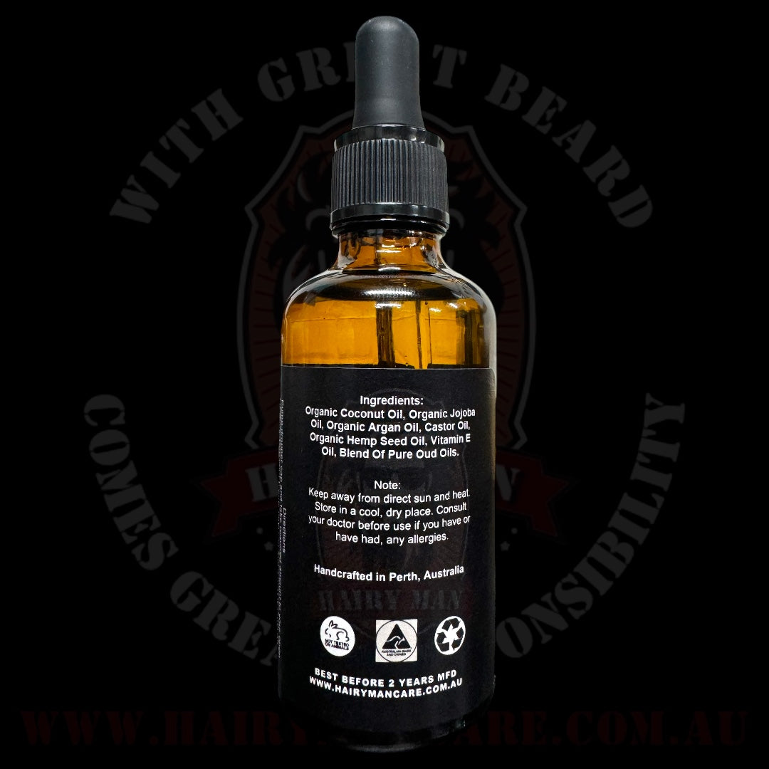 Beard Oil 50ML - Premium Arabian Knight 2.0 - Hairy Man Care