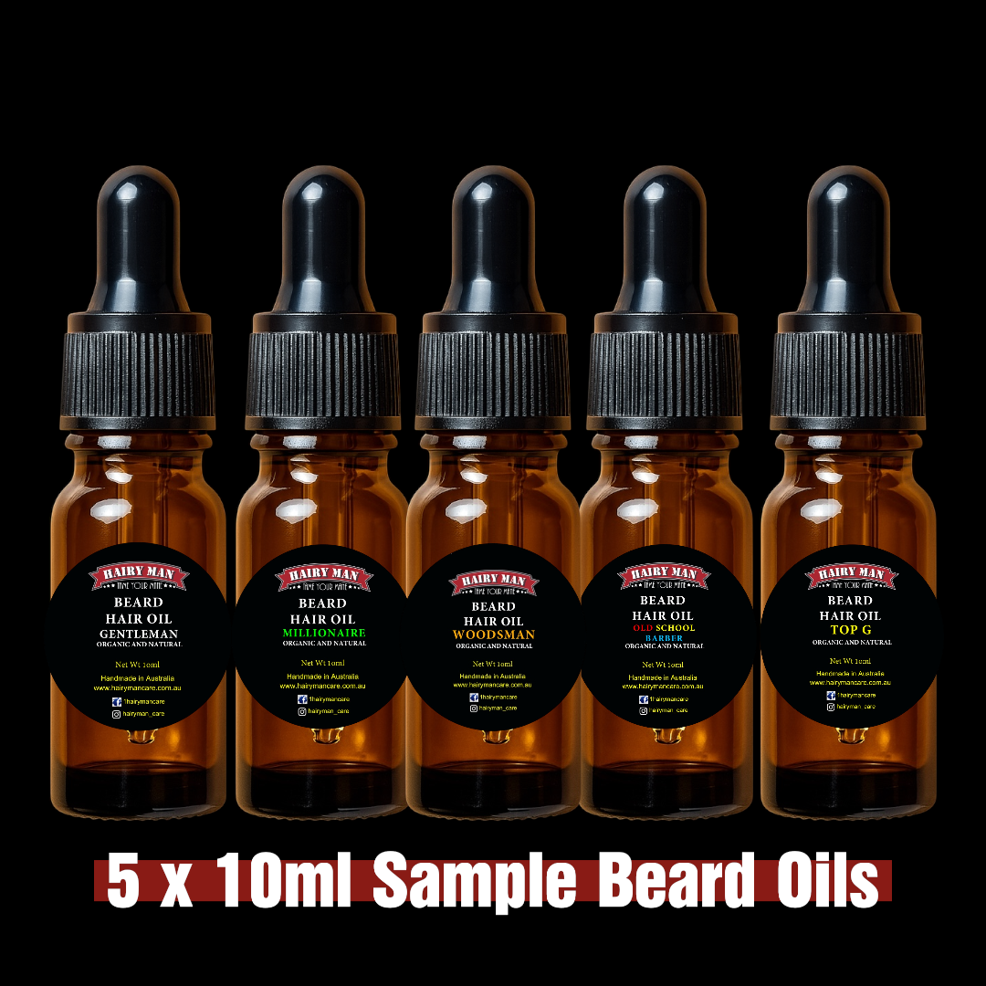Australian Made Sample Beard Oil Pack