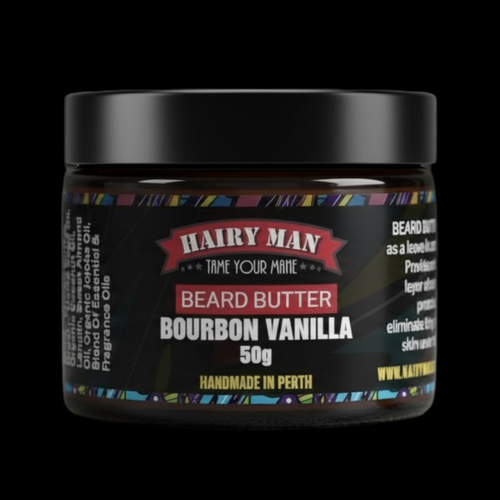 Hairy Man Care Australian-made natural beard butter for beard growth, hydration and styling – premium organic beard care product