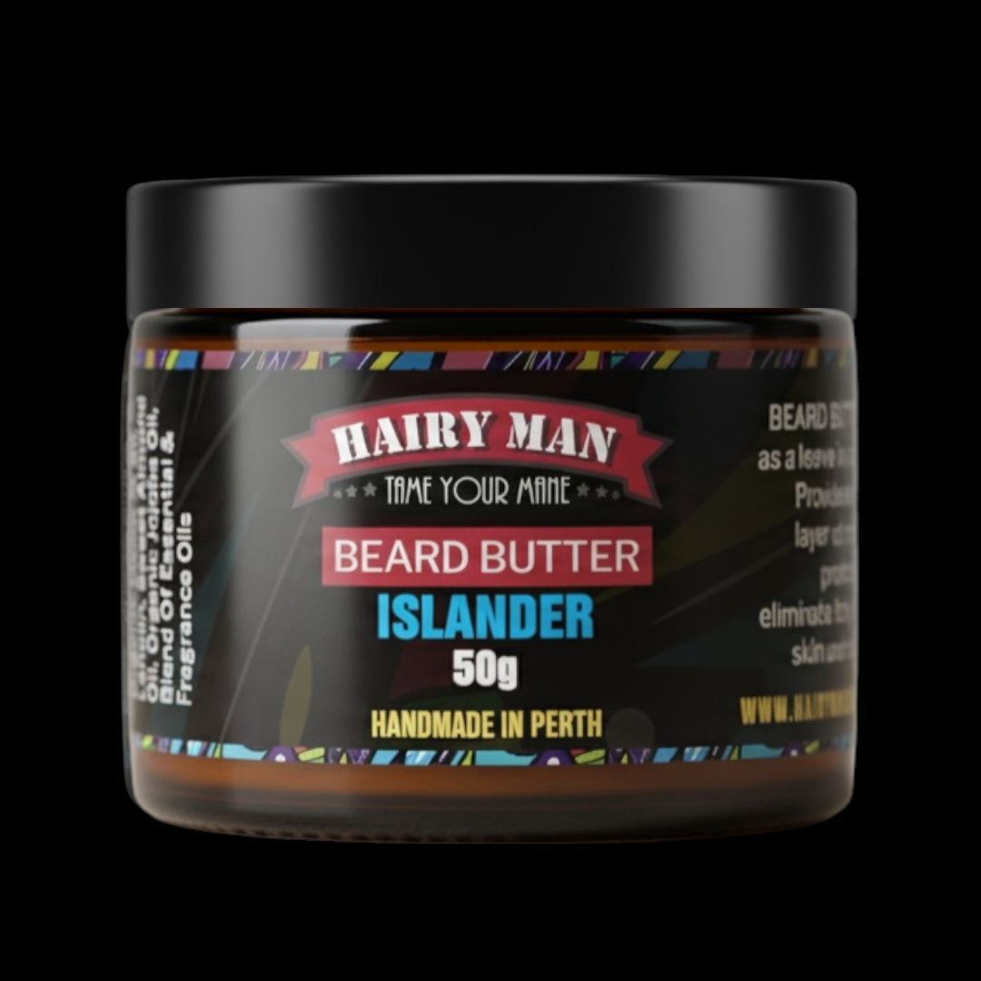 Hairy Man Care Australian-made natural beard butter for beard growth, hydration and styling – premium organic beard care product