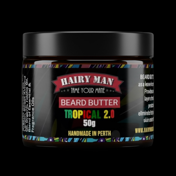 Hairy Man Care Australian-made natural beard butter for beard growth, hydration and styling – premium organic beard care product