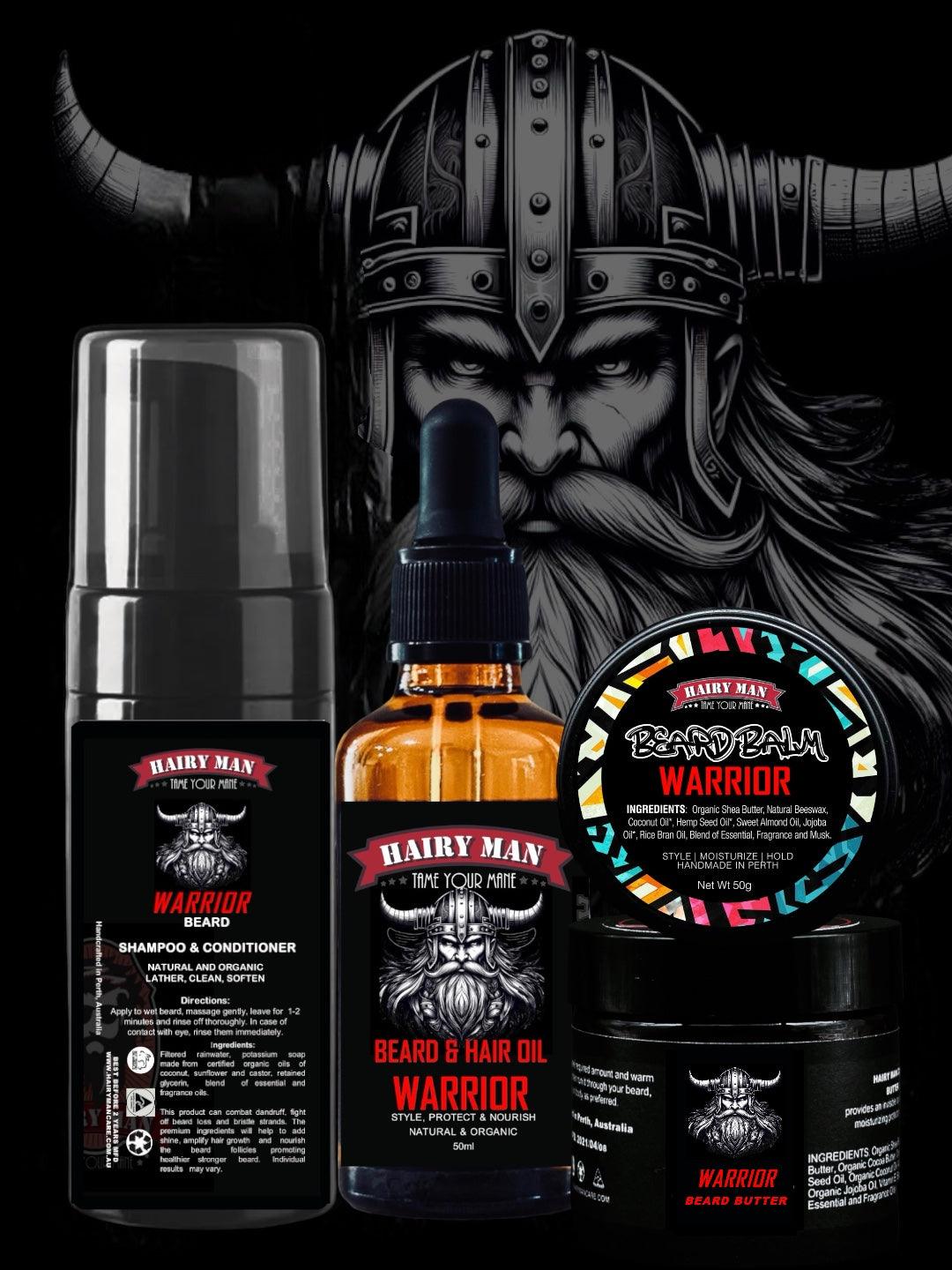 Warrior_beard kit_beard care kit_beard oil_beard balm