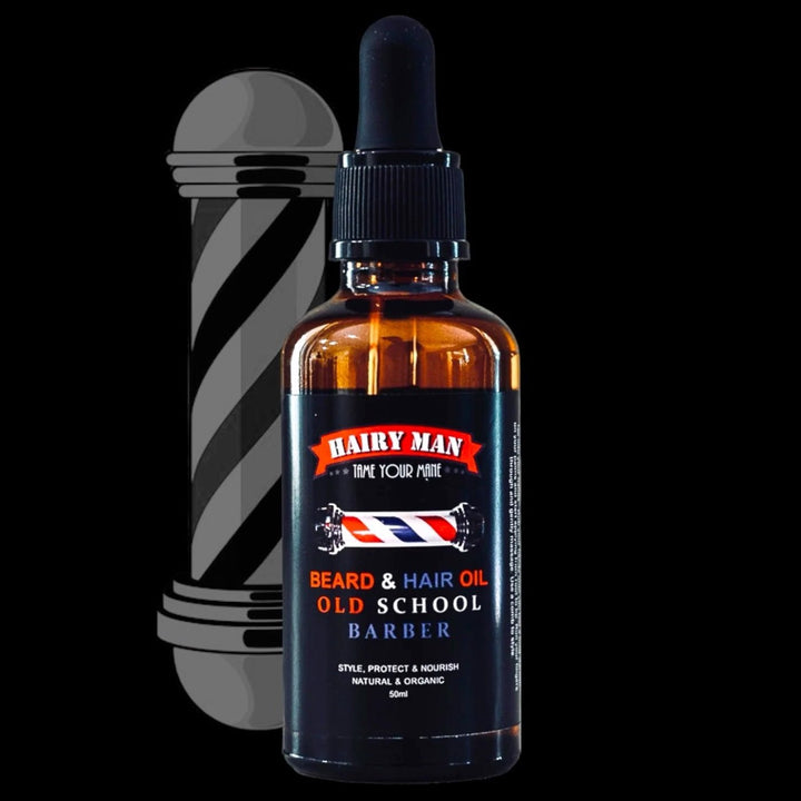 Beard Oil 50ML - Old School Barber - Hairy Man Care
