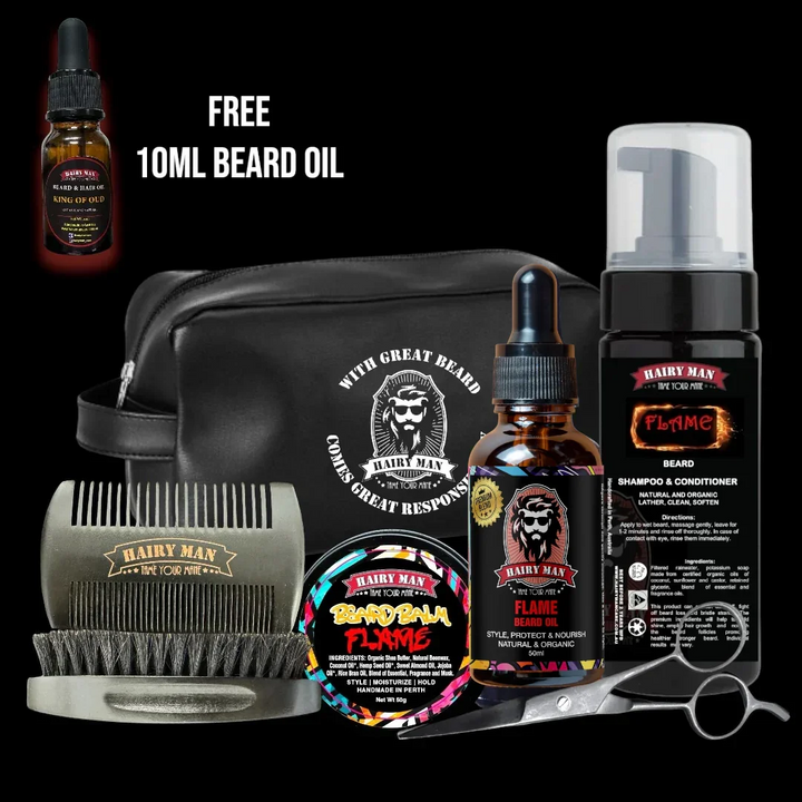 Beard Starter Kit For Itchy Skin And Dry Beards - Australian Made Natural Beard Care