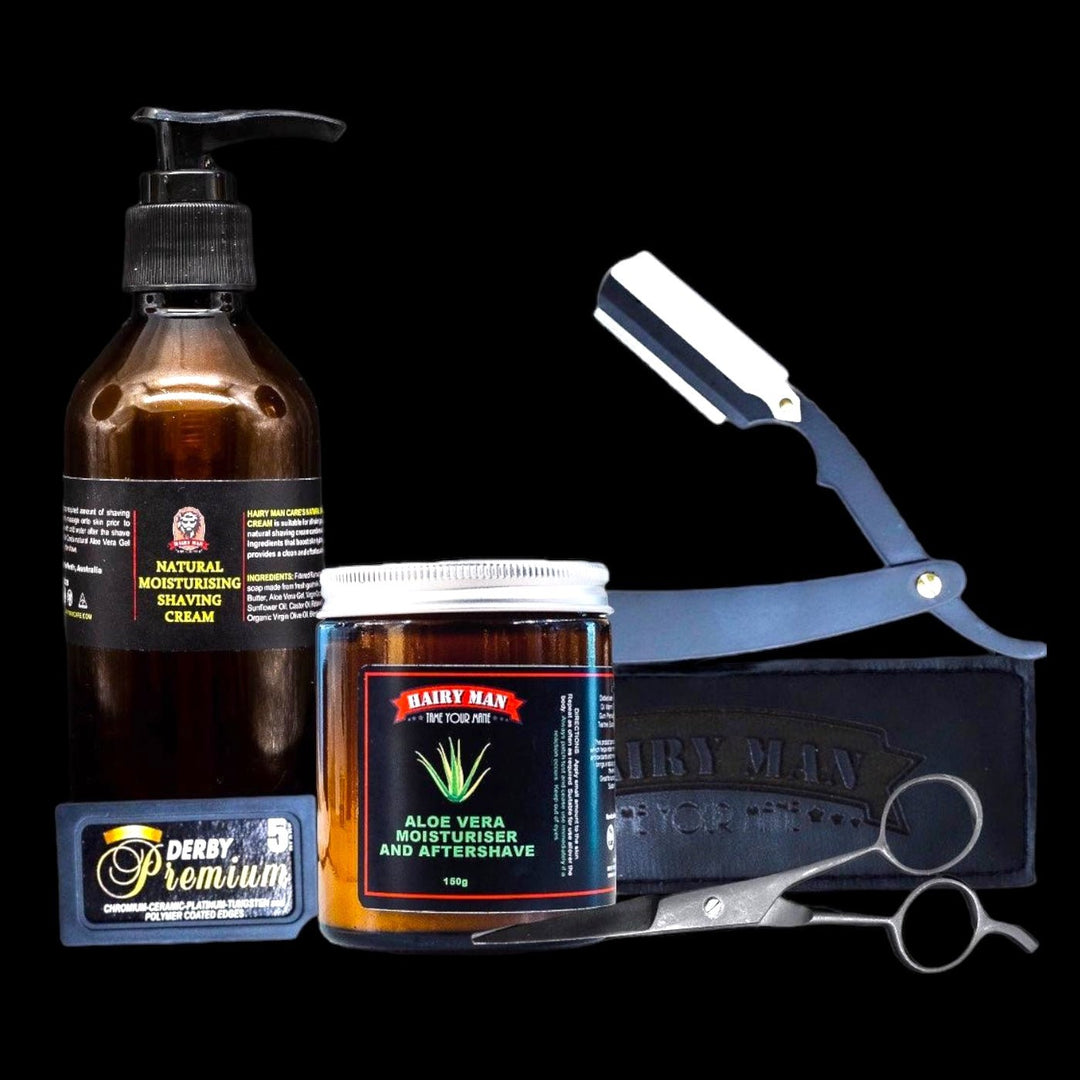 Cut-throat Razor - Shaving Kit - Hairy Man Care