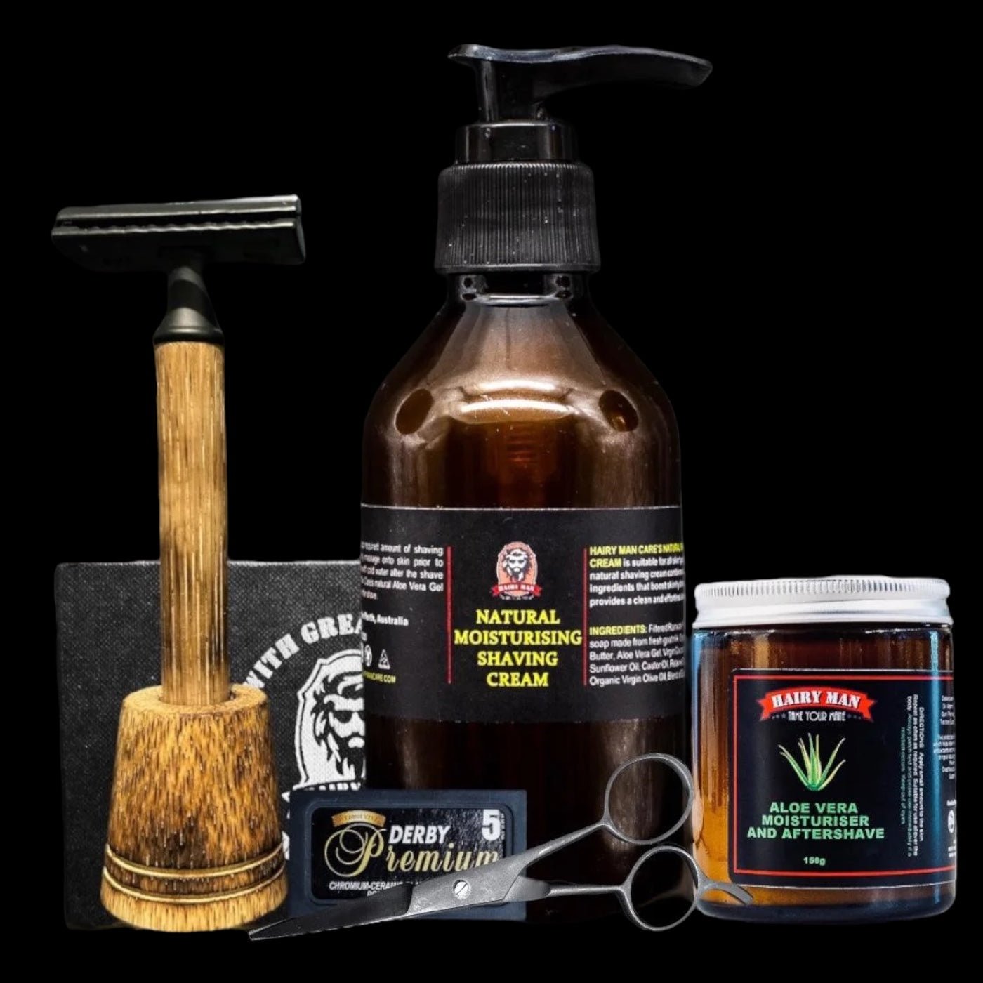 Double Edge Safety Razors Shaving Kit | Hairy Man Care | Australia