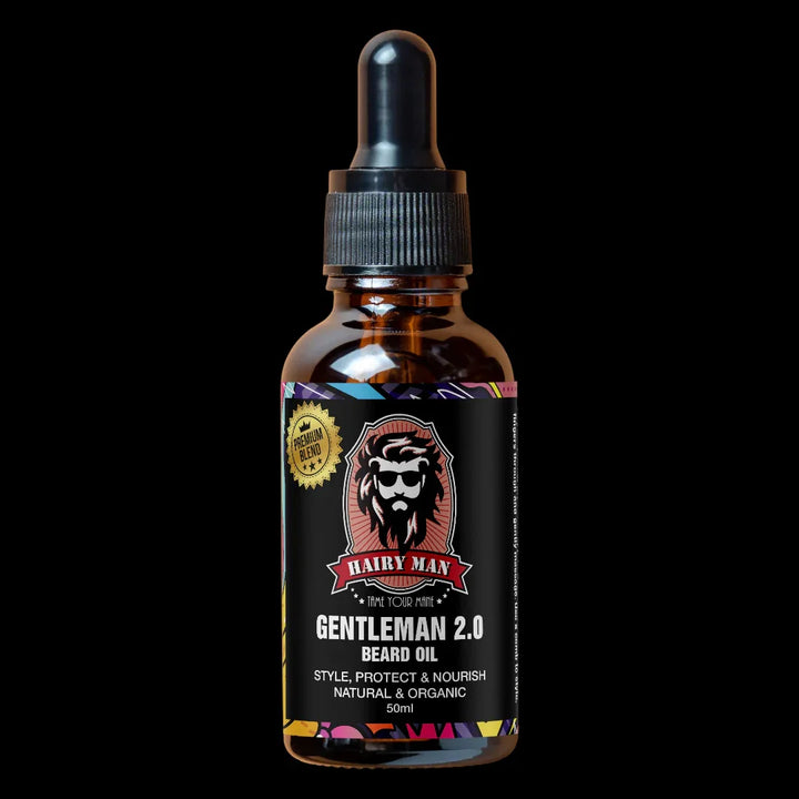 Hairy Man Care Gentleman 2.0 Beard Oil 50ml – Amber, Leather & Citrus