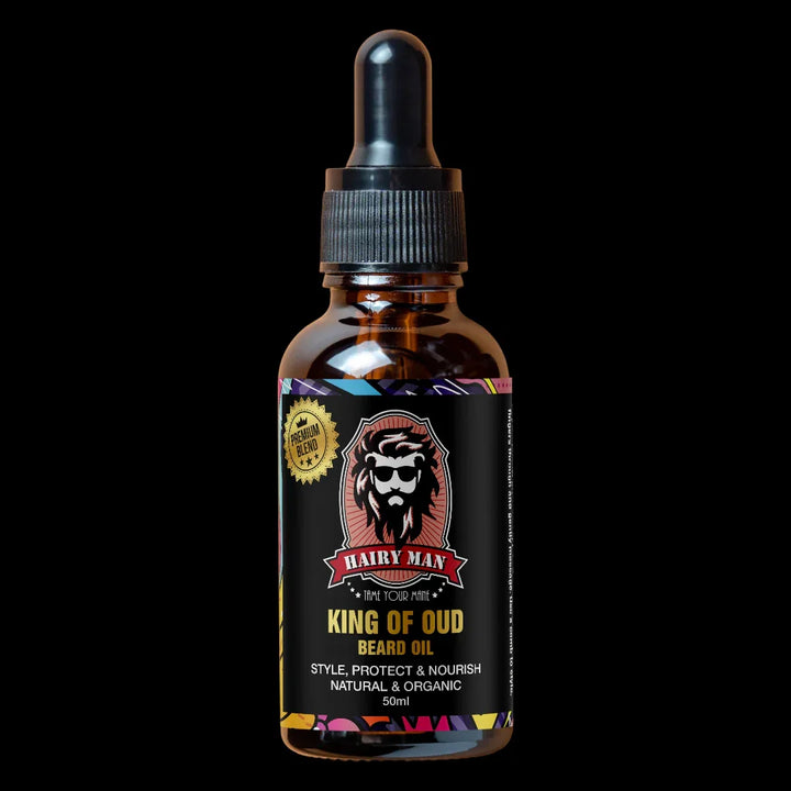 Hairy Man Care King of Oud Beard Oil 50ml – Egyptian & Dubai Oud Blend