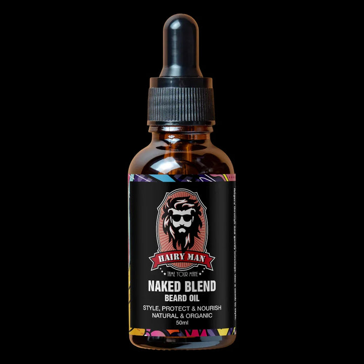 Hairy Man Care Naked Blend Beard Oil 50ml – Unscented Natural Beard Oil