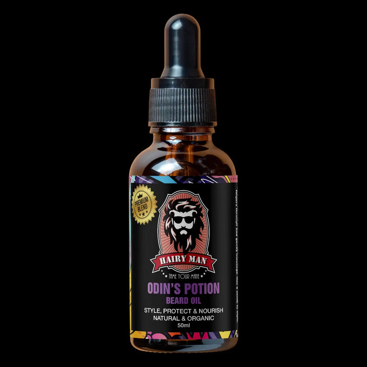 Hairy Man Care Premium Odin's Potion Beard Oil 50ml – Bergamot & Musk