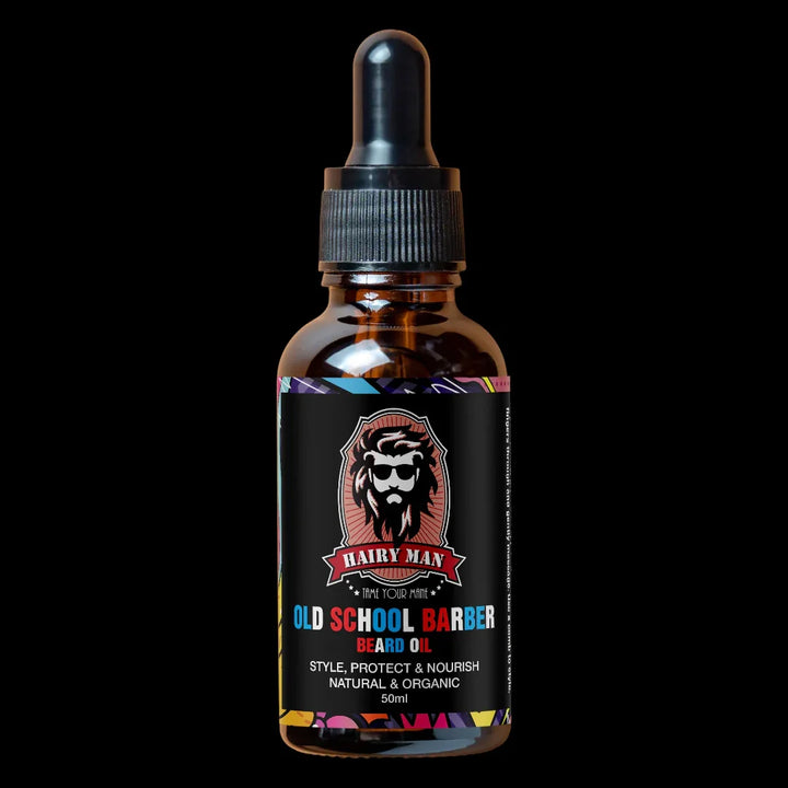 Hairy Man Care Old School Barber Beard Oil 50ml – Musk & Clove Scent